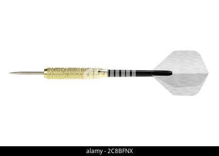 close up of dart isolated on white Stock Photo