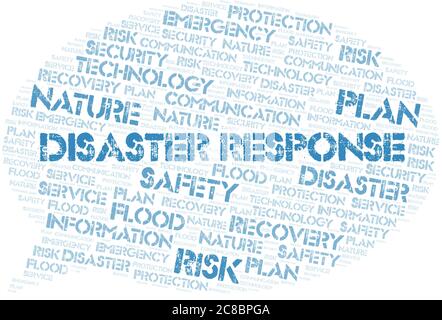 Disaster Response typography word cloud. Wordcloud collage made with ...