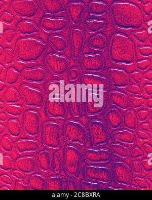 Red synthetic leather texture. Abstract background for design. Art stylized banner. Stock Photo
