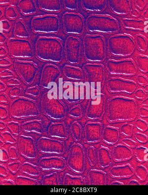 Red synthetic leather texture. Abstract background for design. Art stylized banner. Stock Photo
