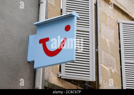 Bordeaux , Aquitaine / France - 07 21 2020 : TUI logo and sign on building office of travel agency Stock Photo
