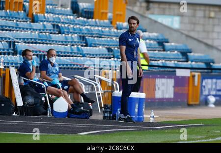 LONDON, United Kingdom, JULY 22:  Danny Schofield (caretaker) of Huddersfield Town during EFL Sky Bet Championship between Millwall and of Huddersfiel Stock Photo