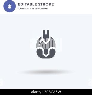 Armour icon vector, filled flat sign, solid pictogram isolated on white, logo illustration. Armour icon for presentation. Stock Vector