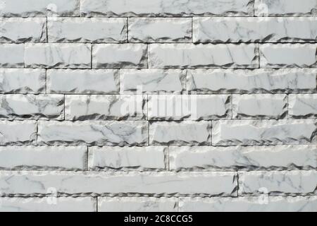 Light Gray Texture of marble slabs or tile for banner. Mock up or template for modern design. Long poster. Stock Photo