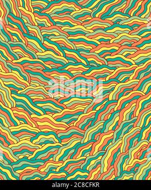 Abstract art for background, adult coloring book, coloring page with ...