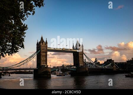 Tower Bridge in London, UK Stock Photo