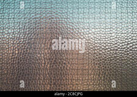 Wired safety glass pattern close up Stock Photo