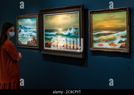 EMBARGOED TILL 0900 GMT 24/7/20 - Banksy, Mediterranean Sea View