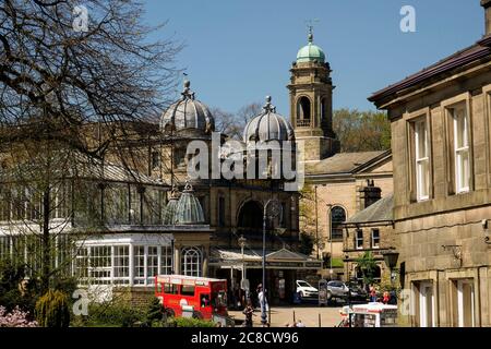 Spa town of Buxton in the Peak District Derbyshire England