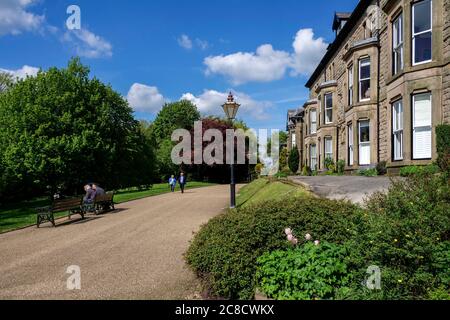Spa town of Buxton in the Peak District Derbyshire England Stock Photo