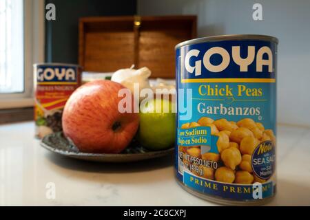 Goya Foods is the number one selling brand of Hispanic foods in America, USA Stock Photo