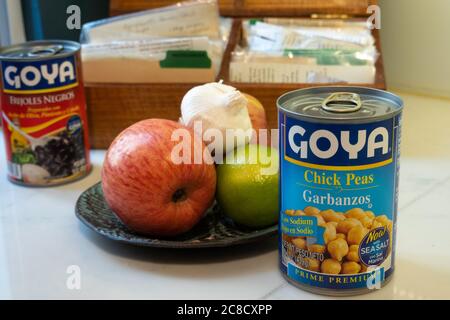 Goya Foods is the number one selling brand of Hispanic foods in America, USA Stock Photo