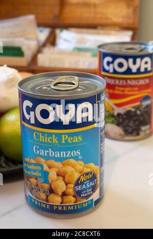 Goya Foods is the number one selling brand of Hispanic foods in America, USA Stock Photo