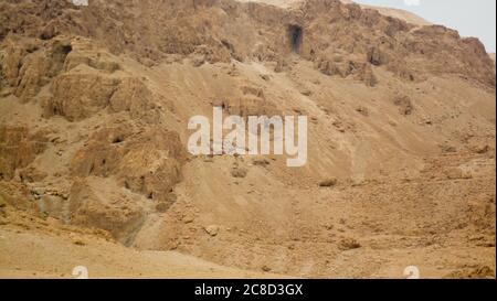 Dead sea scroll caves site, Qumran, Israel Stock Photo