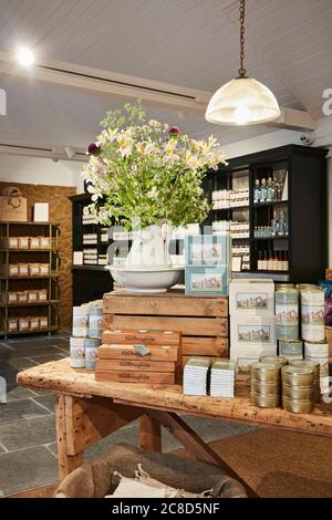 Interior of the Sandringham Royal Estate Farm Shop, Norfolk Stock Photo