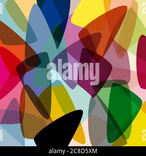 abstract colorful background, retro style, with triangles Stock Vector