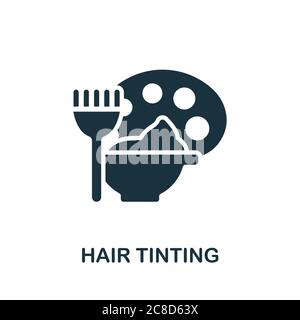 Hair Tinting icon. Simple element from beauty salon collection. Creative Hair Tinting icon for web design, templates, infographics and more Stock Vector