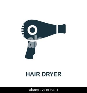 Hair Dryer icon. Simple element from beauty salon collection. Creative Hair Dryer icon for web design, templates, infographics and more Stock Vector