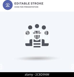 Juggling Ball icon vector, filled flat sign, solid pictogram isolated on white, logo illustration. Juggling Ball icon for presentation. Stock Vector
