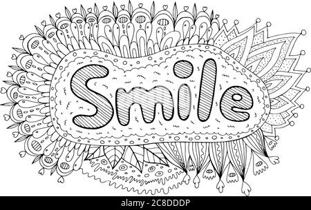 coloring page for adults with motivational quote  sun
