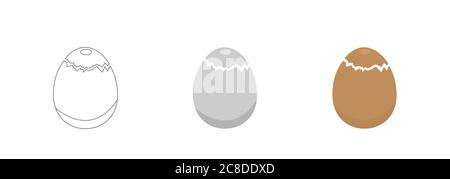 Egg vector icons Stock Vector