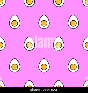 Fresh eggs background useful for texture and decoration. Clean texture for dress and prints. Stock Vector