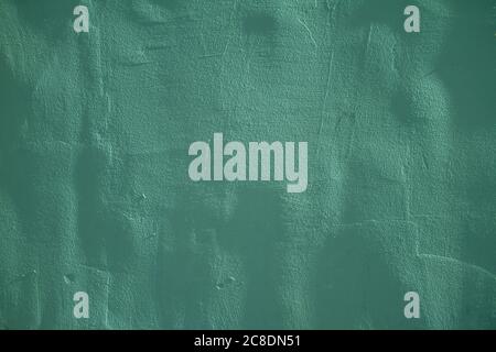 Abstract Grunge Decorative Dark Green Wall Background. Art Texture Banner With Space For Text Stock Photo
