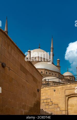 Egypt, Cairo, Mosque of Mohamed Ali Pasha in Citadel of Saladin Stock Photo