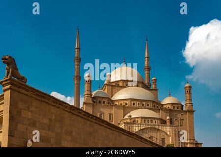 Egypt, Cairo, Mosque of Mohamed Ali Pasha in Citadel of Saladin Stock Photo