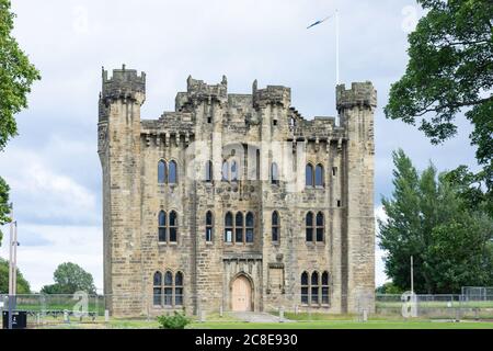 West facade, Hylton Castle, North Hylton, City of Sunderland, Tyne and Wear, England, United Kingdom Stock Photo