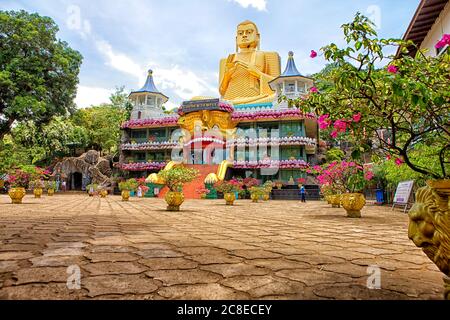 Sri Lanka, North Central Province, Dambulla Cave Temple Stock Photo