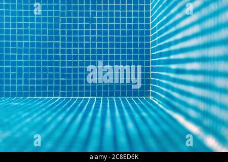 Blue swimming pool mosaic Stock Photo