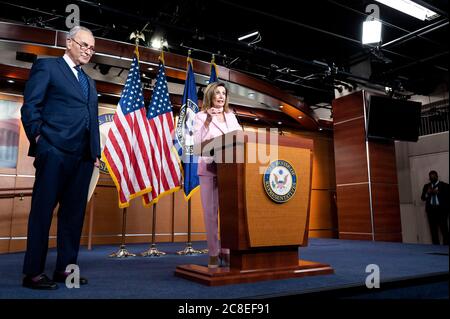 UNITED STATES - JULY 23: Speaker of the House Nancy Pelosi, D-Calif ...