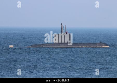 TCG Burakreis (S359), a Gürclass submarine of the Turkish Navy