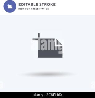 Artboard icon vector, filled flat sign, solid pictogram isolated on white, logo illustration. Artboard icon for presentation. Stock Vector