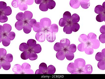 floral seamless background. Vector seamless pattern with wild flowers Stock Vector