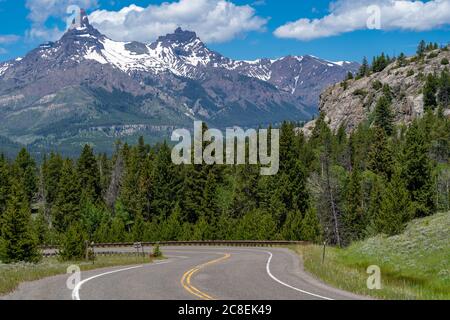 Highway 212, also known as the Beartooth Highway mountain pass in Wyoming and Montana