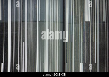 Abstract lines pattern in black and white from a city building for graphic backdrop or graphic art. Stock Photo