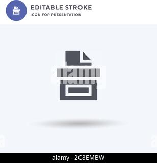 Vote icon vector, filled flat sign, solid pictogram isolated on white, logo illustration. Vote icon for presentation. Stock Vector