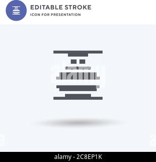 Machine Press icon vector, filled flat sign, solid pictogram isolated on white, logo illustration. Machine Press icon for presentation. Stock Vector