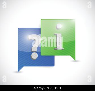 3d blue speech bubble questions, social media chat message icon. Set of ...
