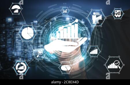 Data Analysis for Business and Finance Concept Stock Photo