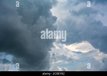 Dark storm clouds before rain Stock Photo