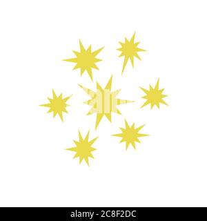 Nucleate explosion pattern seamless vector repeat geometric yellow for any design Stock Vector