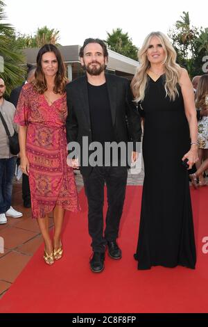 Matt Dillon with his wife Roberta Mastromichele and Tiziana Rocca Stock Photo