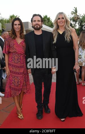 Matt Dillon with his wife Roberta Mastromichele and Tiziana Rocca Stock Photo