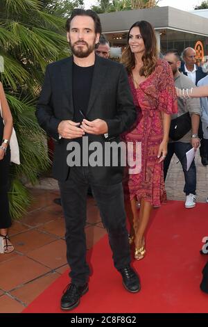 Matt Dillon with his wife Roberta Mastromichele and Tiziana Rocca Stock Photo