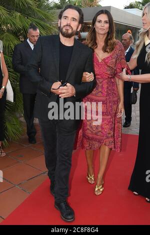 Matt Dillon with his wife Roberta Mastromichele and Tiziana Rocca Stock Photo