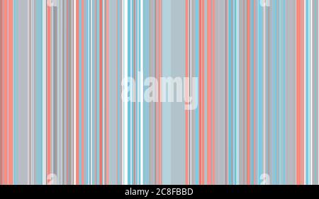 Orange and blue vertical stripes and lines. Vector striped seamless pattern Stock Vector