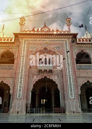 Beautiful mosque in Karachi Pakistan Stock Photo